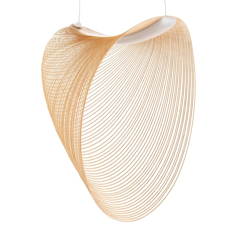 Luceplan Illan LED Holzhängelampe Pendelleuchte Lampe birke dimmbar 60 cm - 8056304369512
