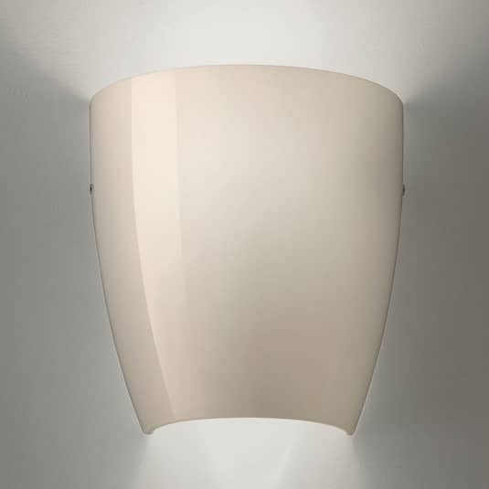 Vistosi Wandleuchte Lampe Leuchte Wandleuchte E27 77W Dafne aus Glas glossy grau - 9508155