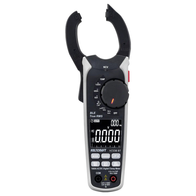 Voltcraft Stromzange VC538 True RMS CAT III 600V 1000A AC DC Bluetooth - 4064161333403