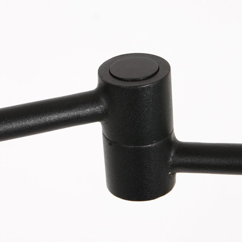 Steinhauer Stang Stehleuchte Standlampe ohne Schirm schwarz Metall Schalter LED - 8712746151473