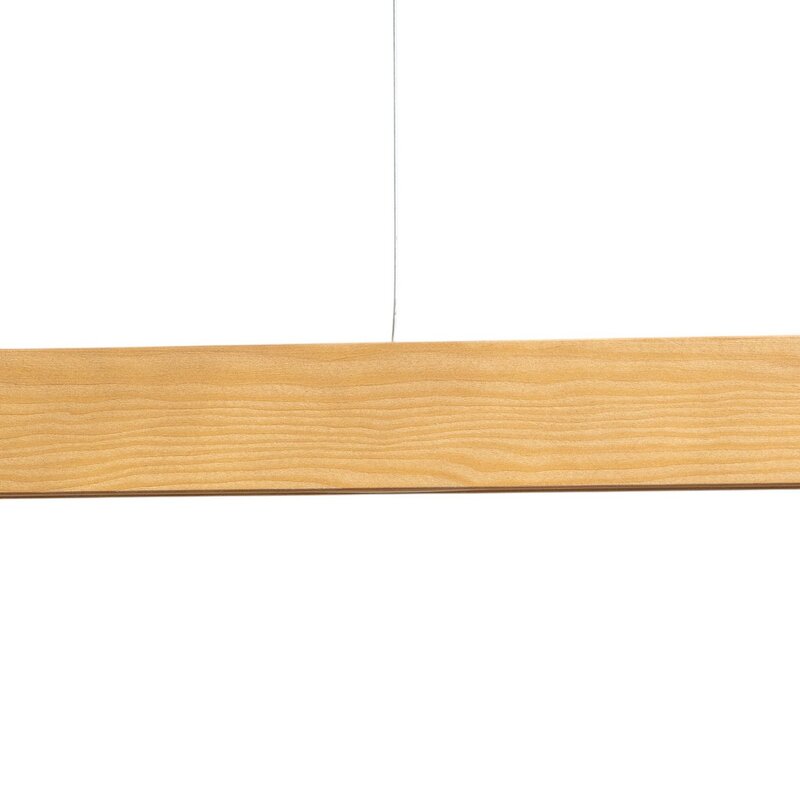 Teo Hängeleuchte Pendelleuchte LED Holz schwarz Metall Touchdimmer Kiefer 126 cm - 5901780514488