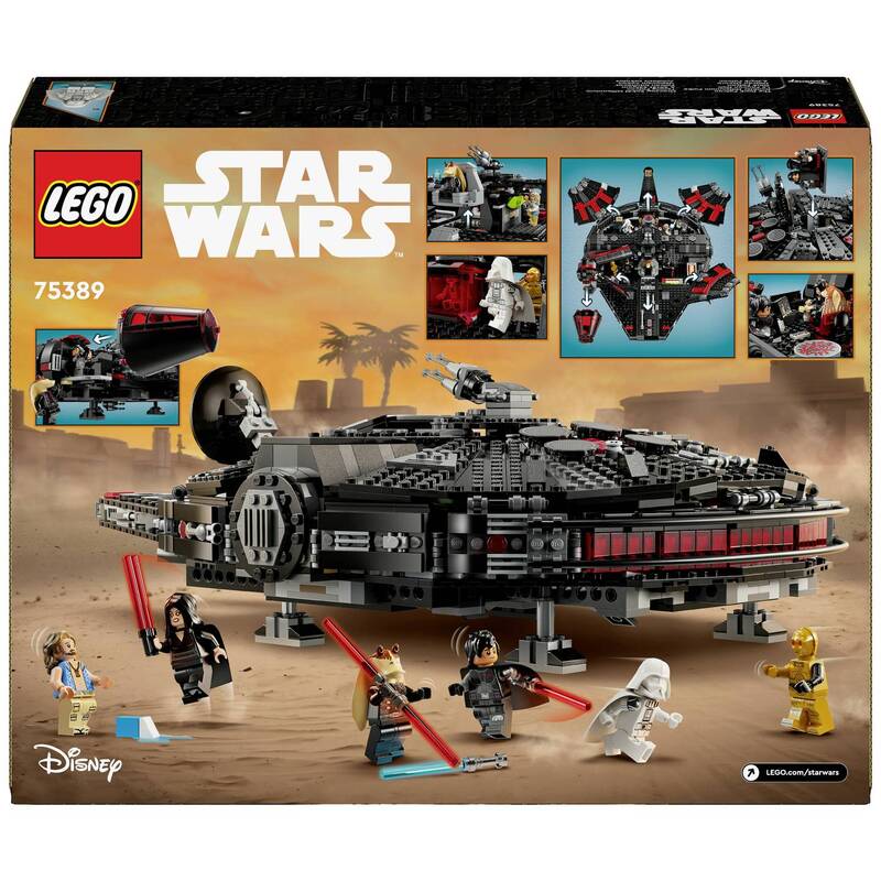 LEGO STAR WARS 75389 Dunkler Millennium Falke mit 1579 Teilen und 6 Minifiguren - 5702017584454