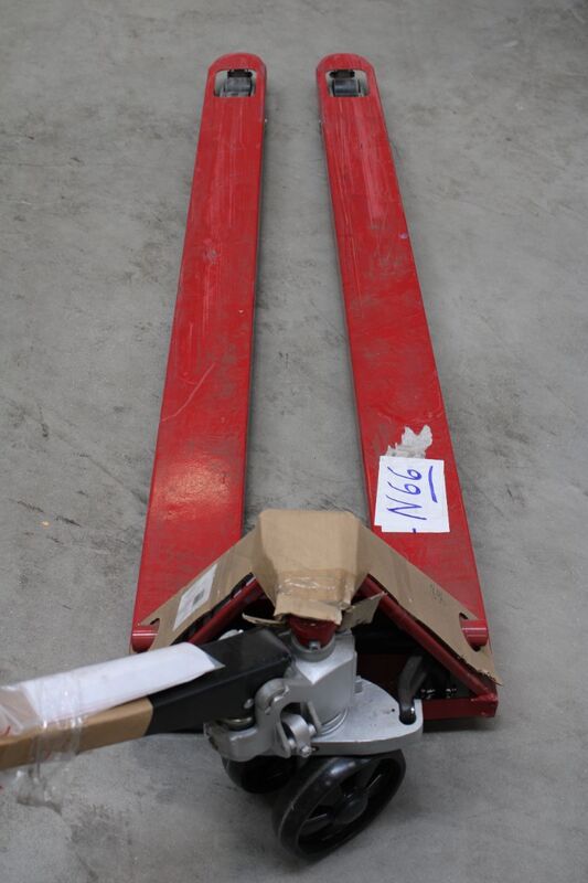 STIER Gabelhubwagen Tragkraft 2000kg Handgabelwagen Nylon-Reifen Gabellänge - 4251709618577