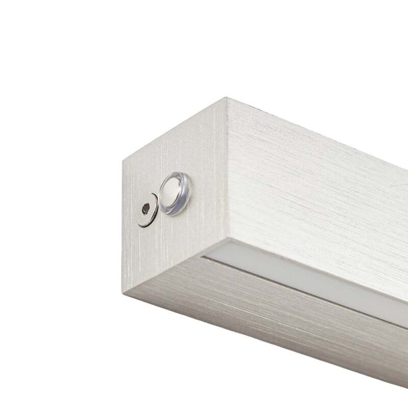 Lucande Wandleuchte Kinsley LED dimmbar 90cm nickel weiß 3100 Lumen CCT 1340 - 0000010053958