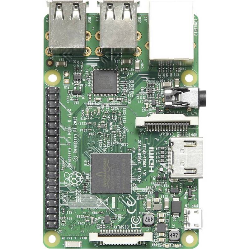 Raspberry Pi 3 Model B 1 GB Quad-Core 4x1.2 GHz WLAN Bluetooth Mini-PC - 5056561802435