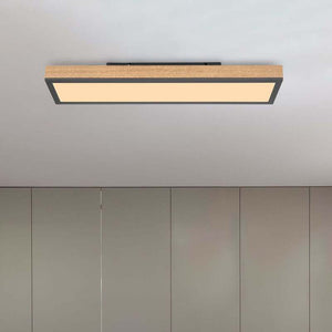 B-Ware LED-Deckenleuchte Doro 60 cm Eiche MDF 18 W 1920 lm warmweiß Globo