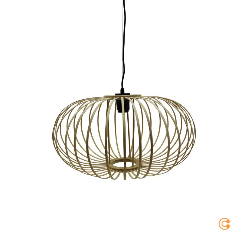 JUST LIGHT Hängelampe Pendelleuchte Racoon Lampe LED hellbraun Holzschirm H95 - 4043689986810
