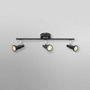 B-Ware OSRAM Deckenstrahler 3-flg dimmbar GU10 LED schwarz Metall Lampe 48,6x9cm