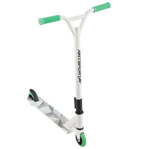 B-Ware Stunt Scooter für Kinder 360° Lenker 100 mm Rollen Stuntroller Tricks grün weiß