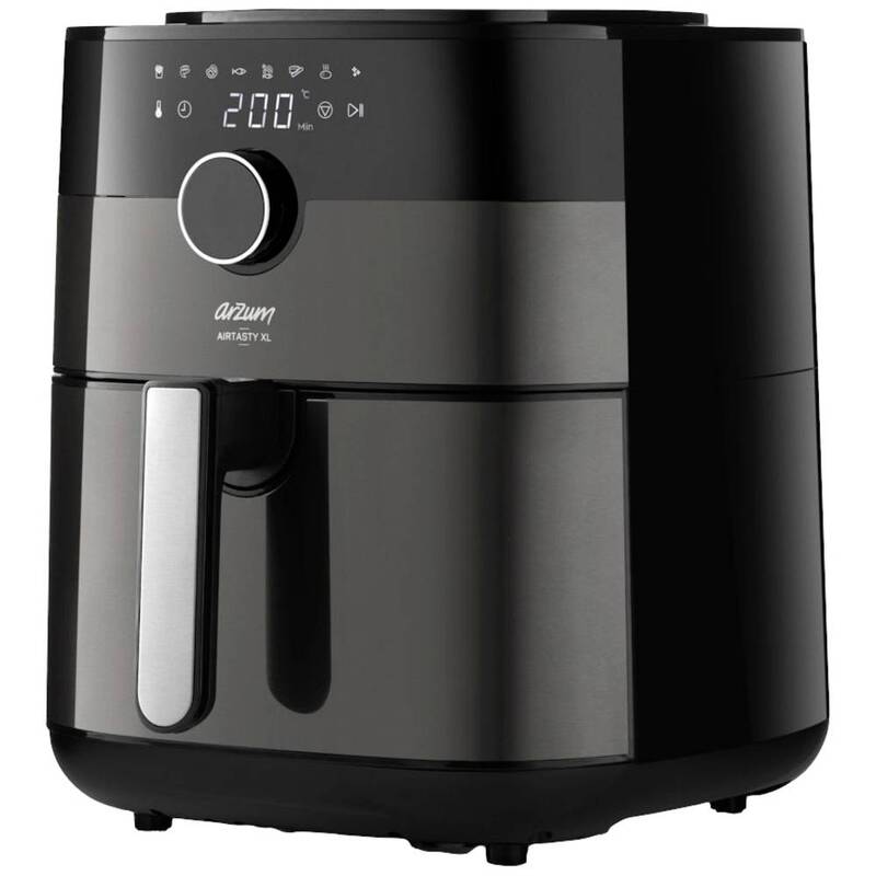 arzum Fritteuse Heißluftfritteuse Airfryer Timer 6L Überhitzungsschutz Silber - 8696184917367