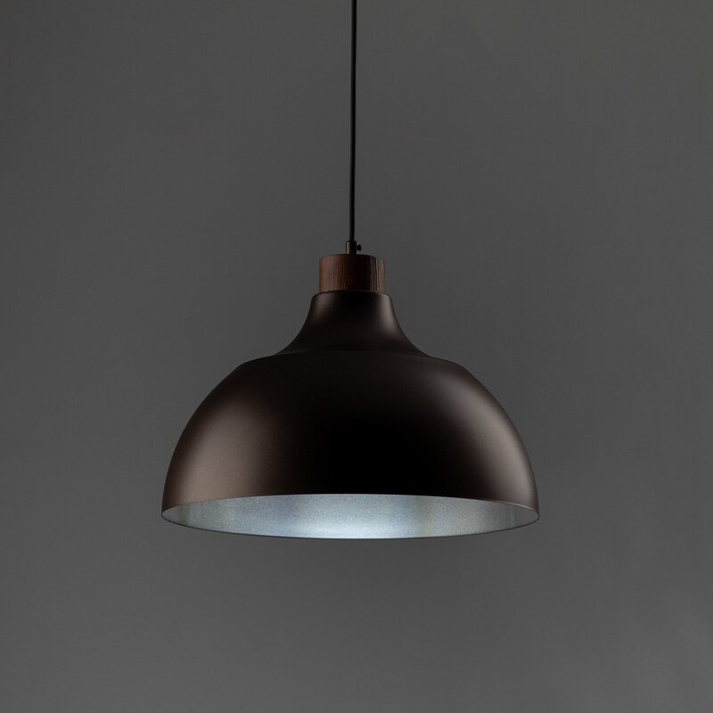 Envostar Hängeleuchte Pendelleuchte Kaitt braun Ø 34 cm Holzdetail904 - 5906135111992