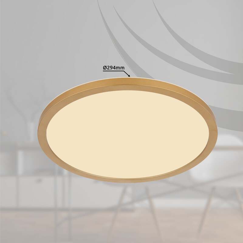 Globo Deckenleuchte Designer Leuchte Sapana LED dimmbar messing Ø29,5cm 3000K - 9007371454419