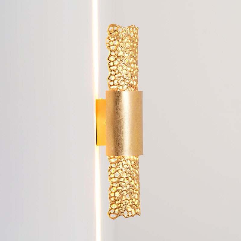 Holländer Wandleuchte Palazzo Wandlampe Wandlicht Deko-Flurleuchte Lampe gold - 4250151340487