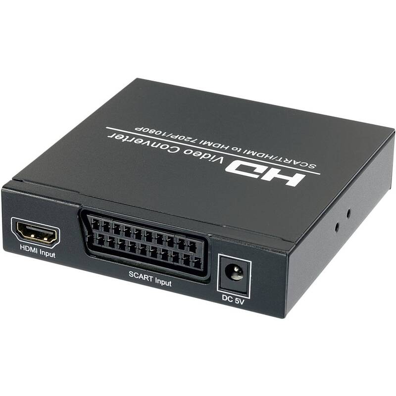 SPEAKA SCART HDMI Konverter 1920x1080 mit Umschalter AV Adapter - 4016138793369