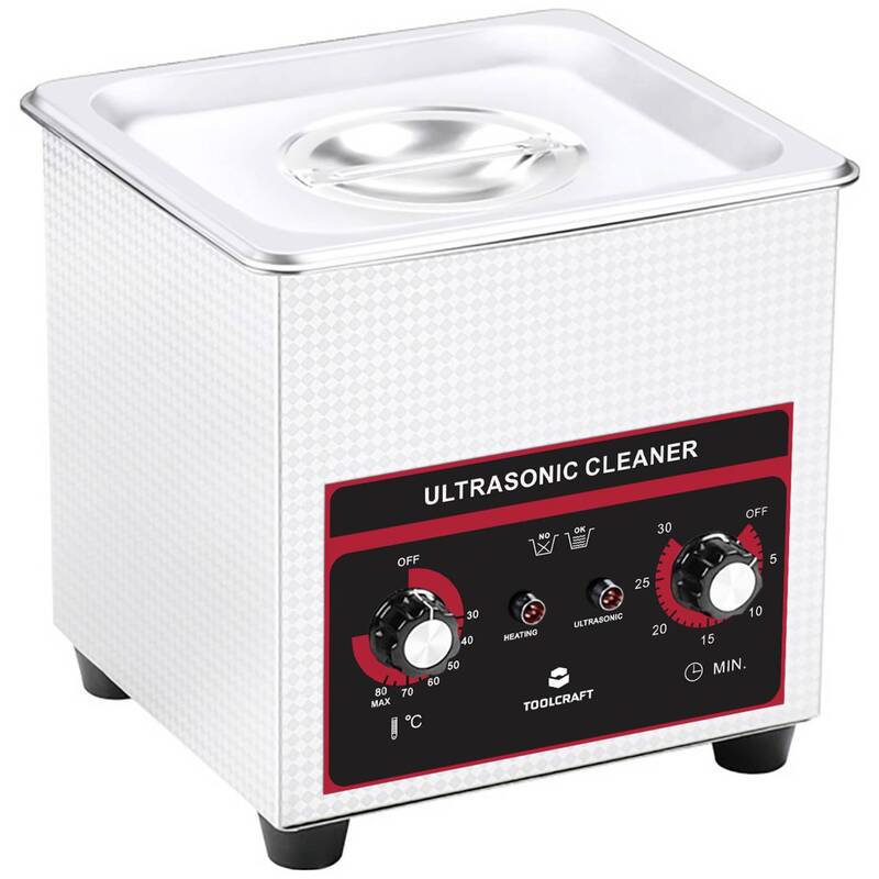 Toolcraft Ultraschallreiniger Schmuck 160W Edelstahl 1.3l mit Heizung Schmuck - 4064161302126
