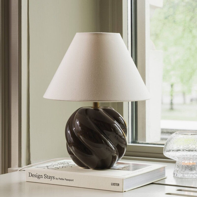 Globen Lighting Tischlampe Lampe DAHLIA LED Leuchte beige braun Höhe 31cm - 7319436164068
