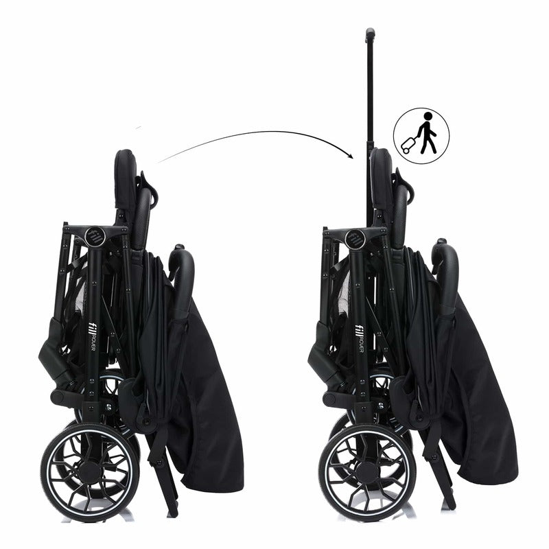 Little One Buggy Rover Schwarz 4-Rad Kinderwagen Sportwagen verstellbar kompakt - 9120140820953