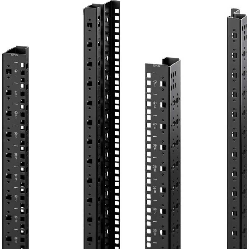 Rittal 5302157 19 Zoll Netzwerkschrank Schienen Rack Schwarz Server Gestell - 4028177960039