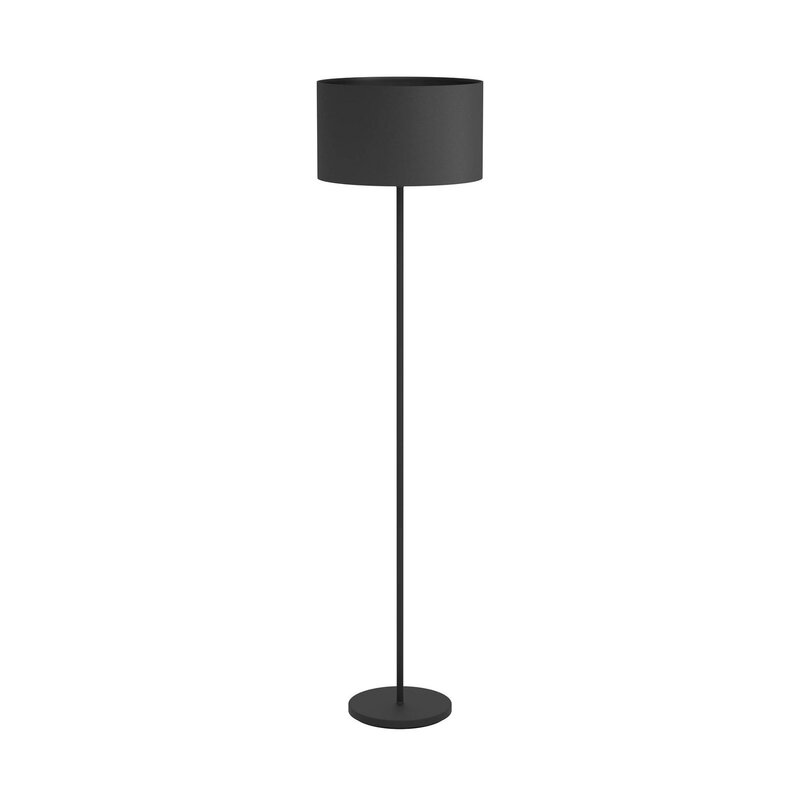 Eglo Stehleuchte Stehlampe Maserlo Standleuchte Höhe 151 cm Stoff/Stahl schwarz - 9002759990466