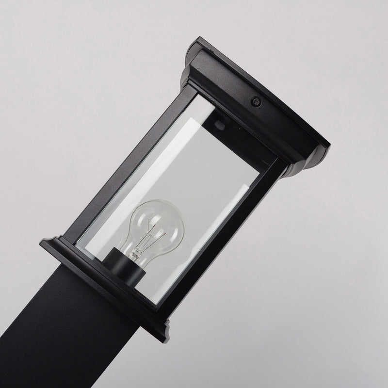 KS Verlichting Wegeleuchte Außenlampe Wegelicht Schwarz E27 Aluminium - 8714732760805