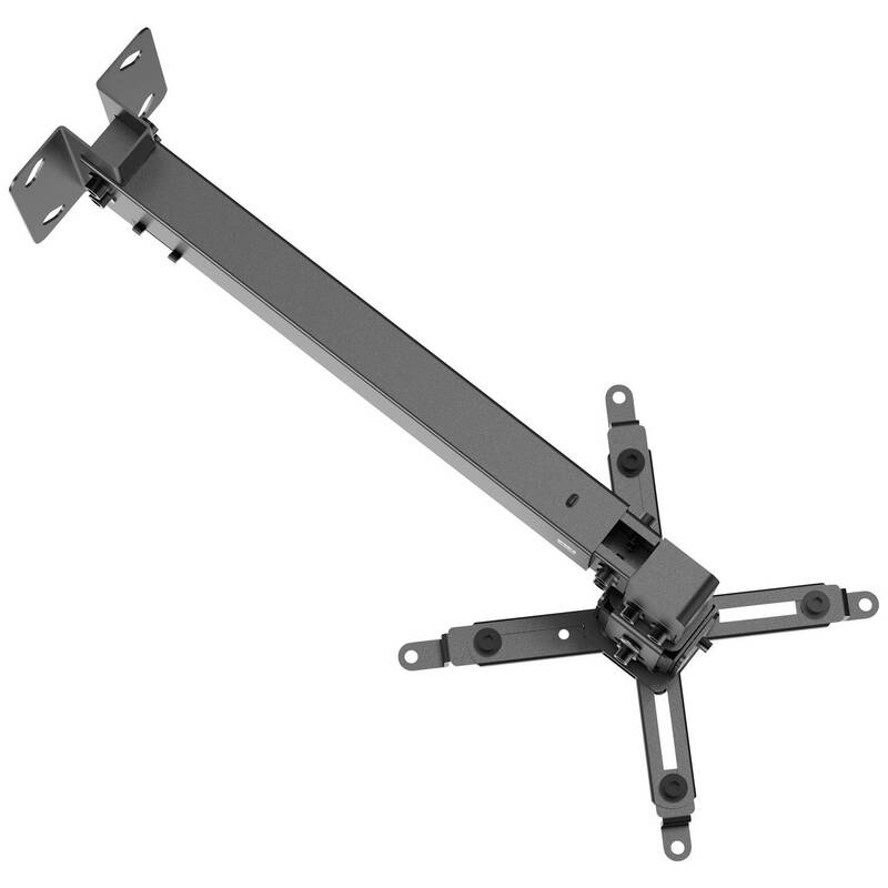 SpeaKa Professional Beamer-Wandhalterung drehbar neigbar schwarz 600mm max. - 4064161233925