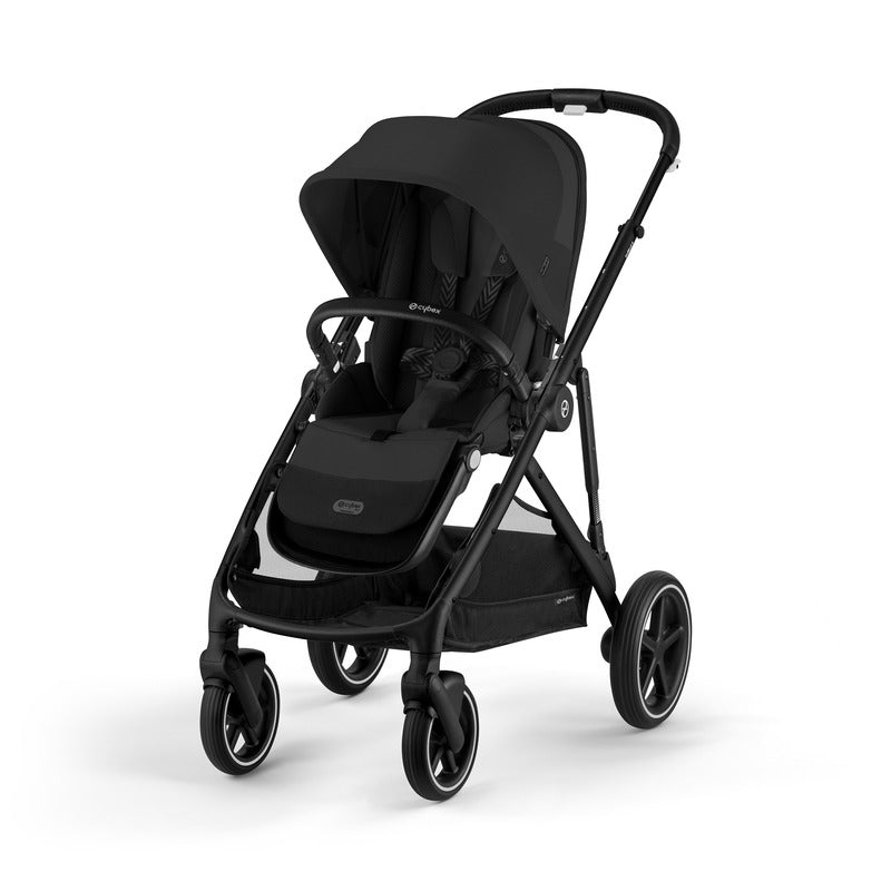 Cybex Gazelle S Moon Black Frame Kinderwagen für ein bis zwei Kinder Reisebuggy - 4063846322435
