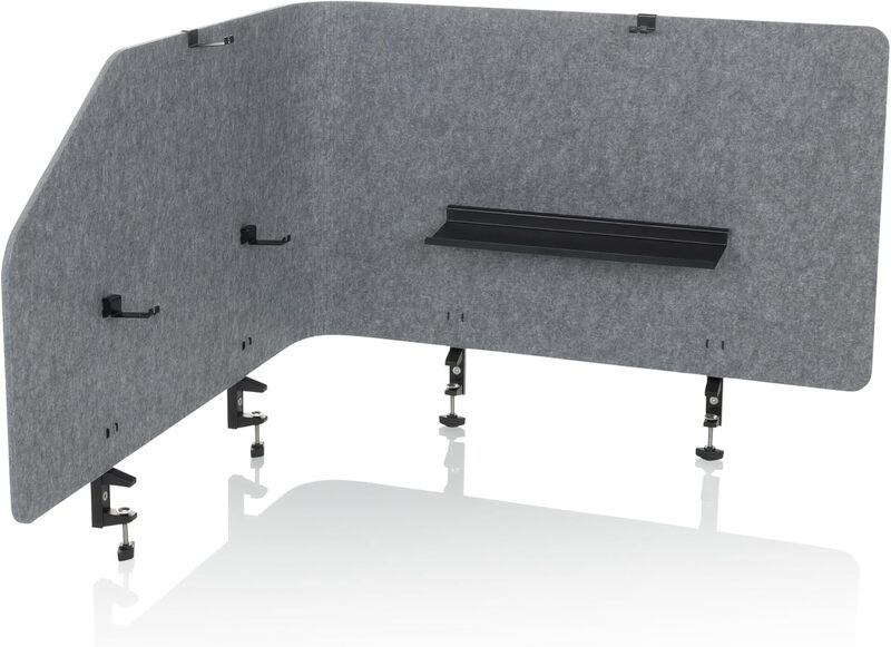 hJh-OFFICE Tischtrennwand Sichtschutz Bürowand Filz grau faltbar 160x50cm - 891015