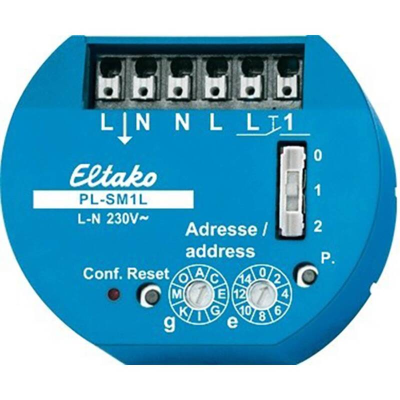 Eltako Dezentraler Sensoreingang 230V PL-SM1L Unterputz 1 Eingang Powernet - 4010312316740