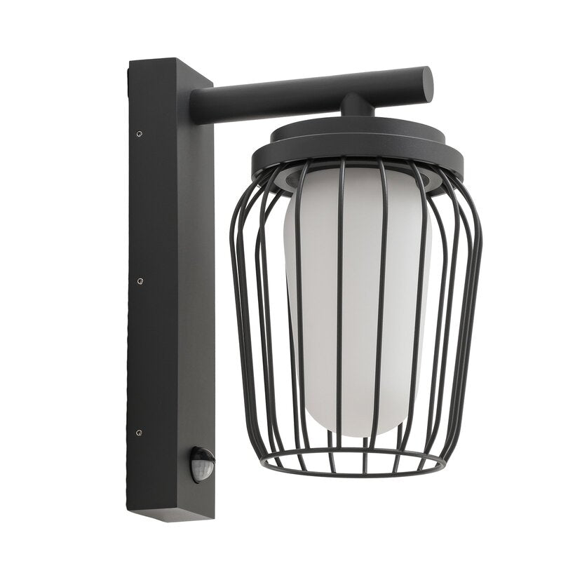 Lucande Außenwandleuchte Chandan Sensor 30 cm Aluminium Wandlampe Lampe Leuchte - 4251911764314