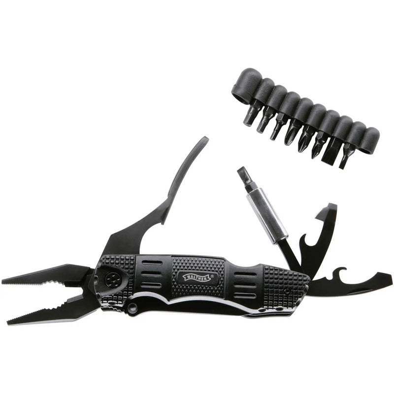 Walther Multitool MultiTacKnife MTK 18 Funktionen mit Holster und Bit-Set - 4000844426161