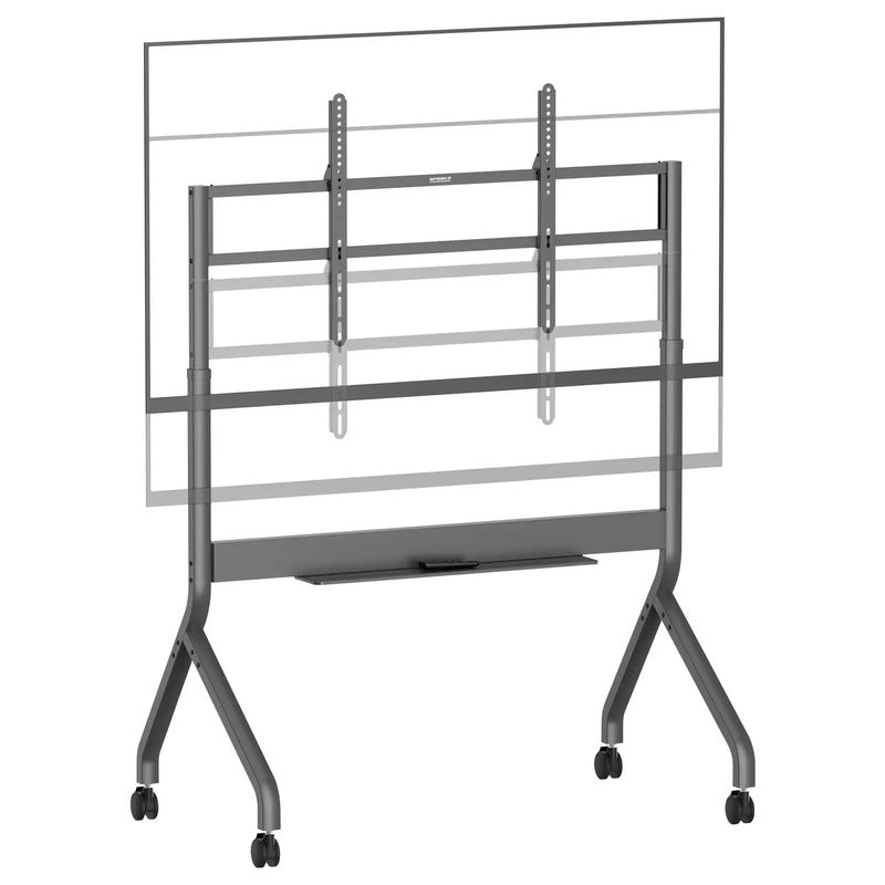 SpeaKa Professional TV-Rollwagen Bodenständer elektrisch 152,4-279,4cm grau - 4064161498201