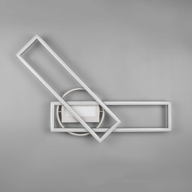 Reality Leuchten Deckenleuchte Lampe LED Twister drehbar Fernbedienung nickel ma - 4017807540451