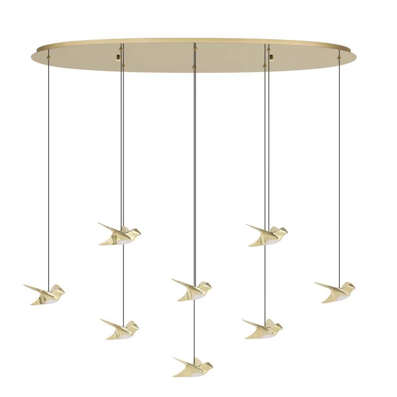 EGLO Stars of Light Pendelleuchte Hängelampe LED Paratebueno messing Vogeldesign - 9008606292196