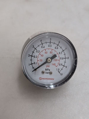 B-Ware IMI NORGREN Manometer Druckluft 0 bis 10 bar Außengewinde R1/8 Ø50mm 1 St.
