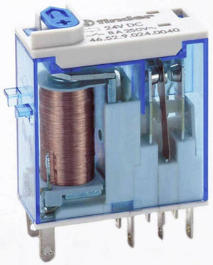 B-Ware Finder Steckrelais Printrelais Koppelrelais 12 V/DC 8 A 2 Wechsler 10 St. Tray
