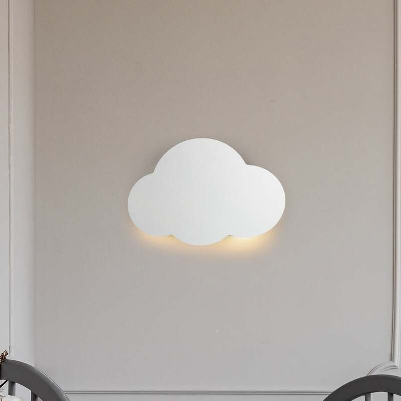 TK Lighting Wandlampe Cloud Wandleuchte Stahl indirektes Licht 38 x 27 cm weiß - 5901780549640