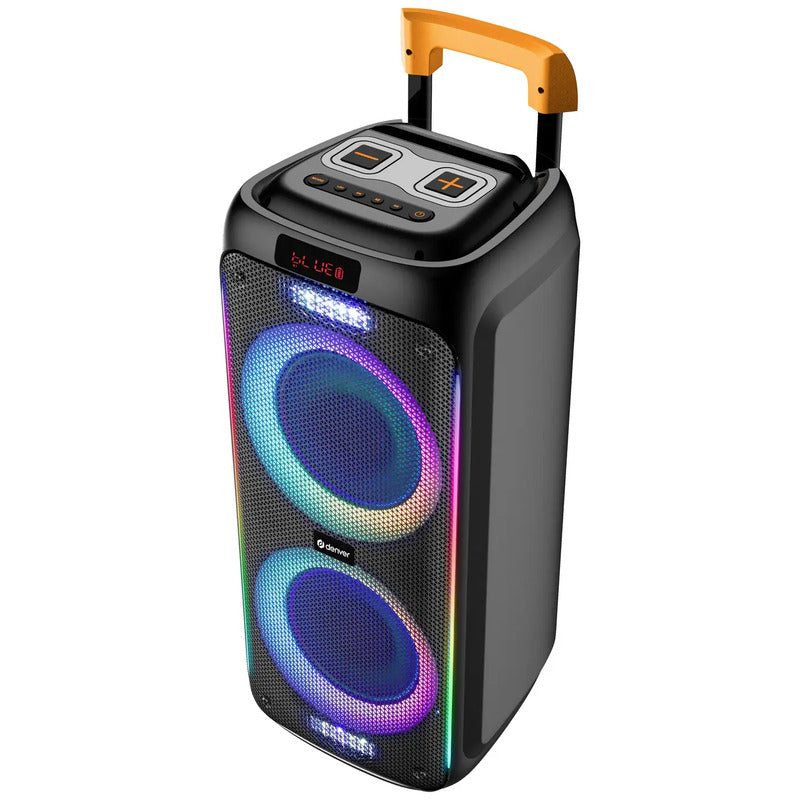 Denver TSP-456 BT Lautsprecher 600W AUX USB Bluetooth akkubetrieben schwarz - 5706751074349