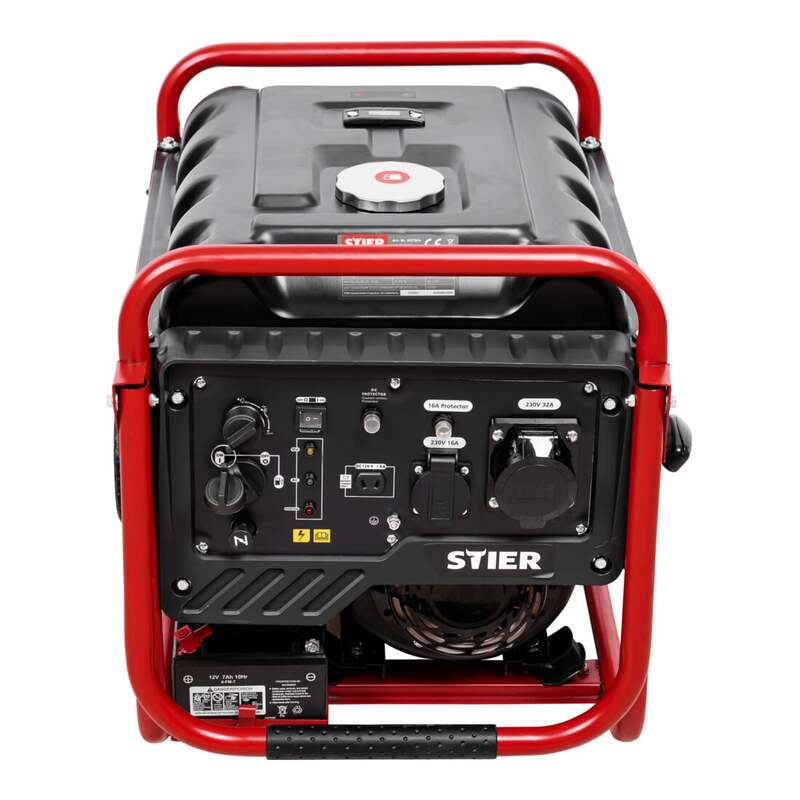 STIER Inverter Stromerzeuger SNS-500 5,0 kW Benzin Generator 75 dB(A) 18l 43kg - 4251709643678
