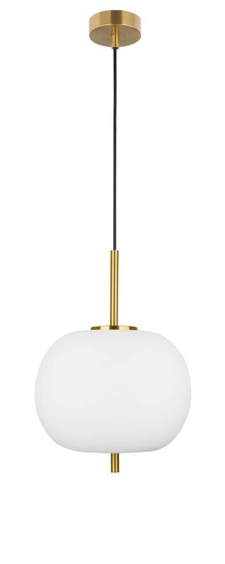 Nova Luce Pendelleuchte Hängeleuchte LATO E27 LED Gold Glas Metall dimmbar 30 cm - 5212017421135