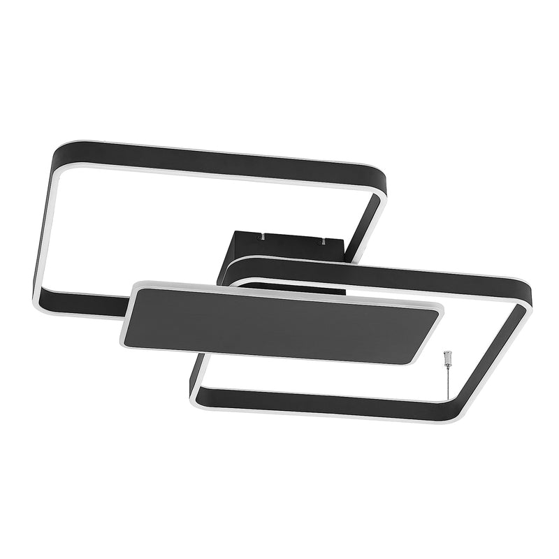 Lucande Deckenlampe Deckenleuchte LED Lampe Licht schwarz Kadira Aluminium 80 cm - 4251911710526