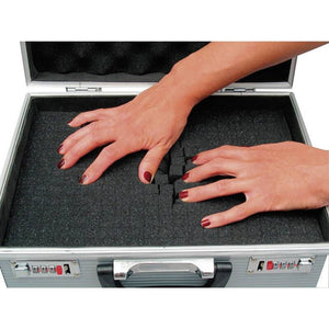 B-Ware VISO STC931P Universal Werkzeugkoffer Werkzeugkasten Aluminium unbestückt grau