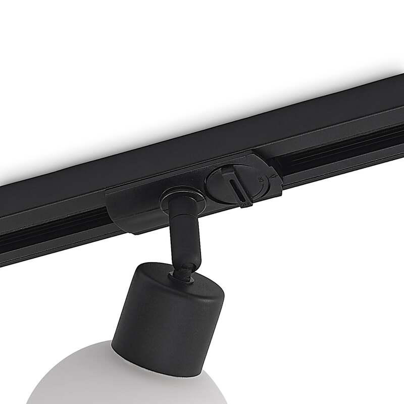 Lindby Schienenspot Linaro E14 schwarz 10 cm dimmbar IP20 1-Phasen 3000 K - 4251911701388