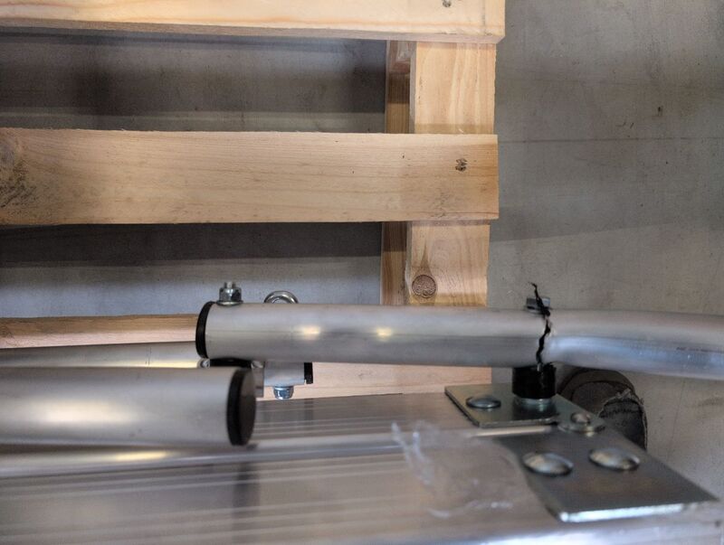 Euroline Alu-Podestleiter klappbar 1x12 Aluminium Arbeitsplattform 4,57m 4,31m - 4003311327121