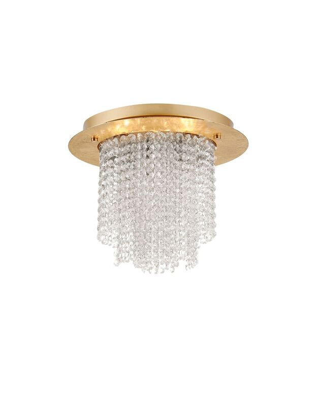 Nova Luce Deckenleuchte Deckenlampe FONTANA G9 LED Blattgold dimmbar Wohnzimmer - 5212017415998