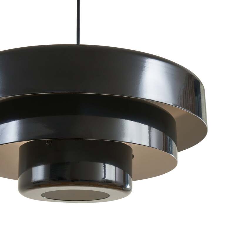 Lindby Hängeleuchte Pendelleuchte Tivra Deckenlampe Ø 35 cm E27 schwarz Metall - 4255830903564