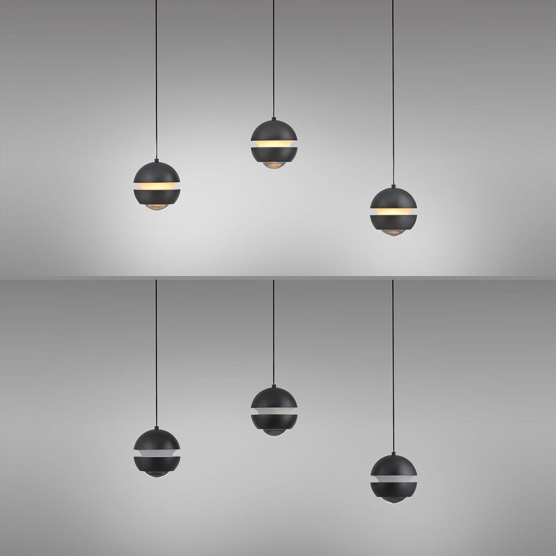 SCHÖNER WOHNEN Pendelleuchte Hängelampe LED LINI verstellbar dimmbar 3-flammig - 4043689018054