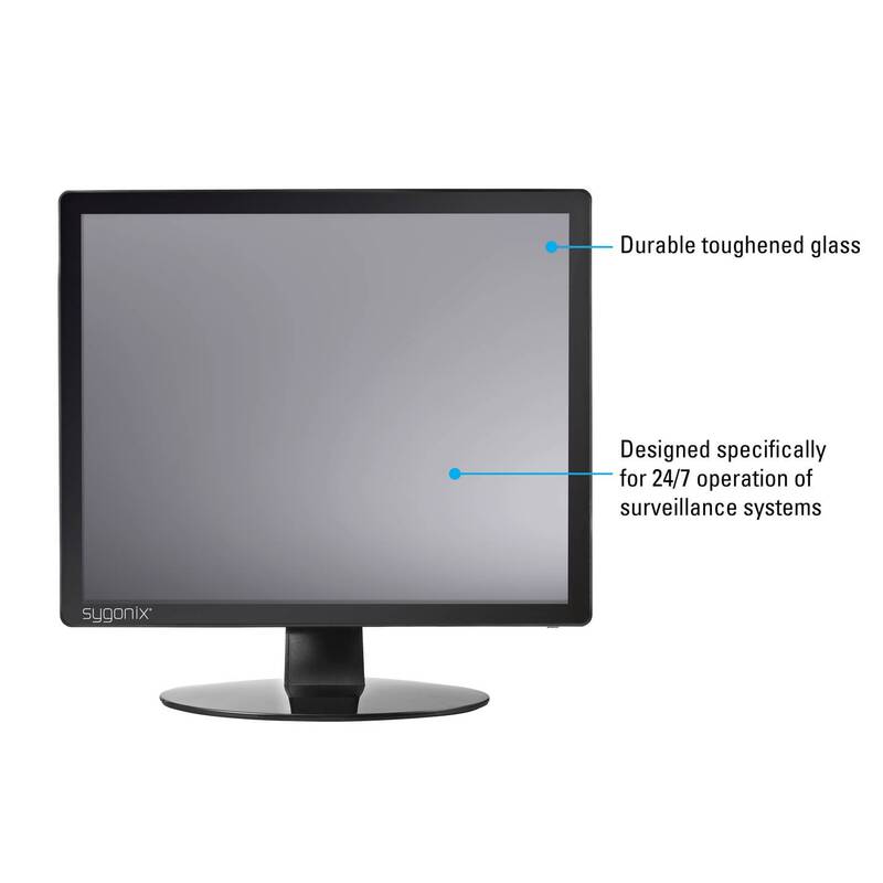 Sygonix Monitor Bildschirm LCD CCTV Farbmonitor 19 Zoll SIEHE TEXT/FOTO - 4064161321257