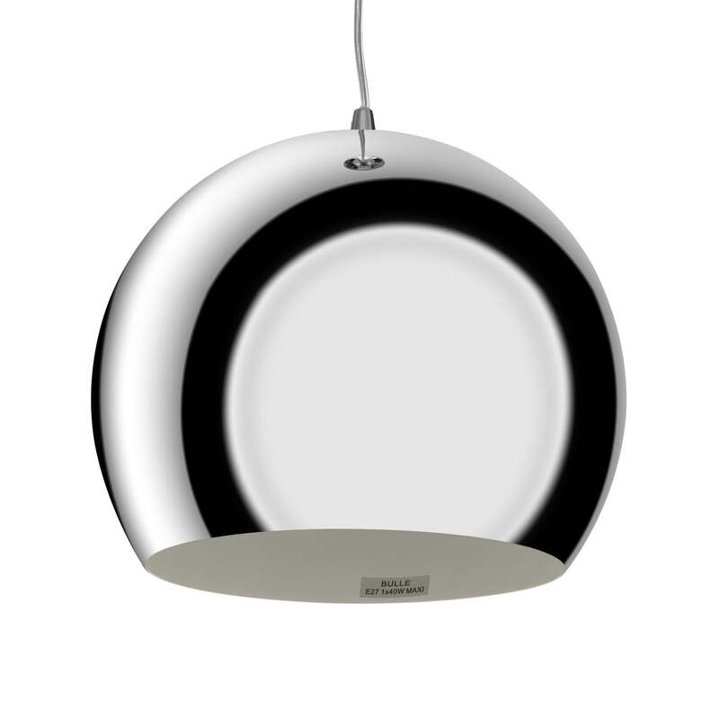 Aluminor Hängeleuchte Bulle chrom Deckenlampe Pendelleuchte Deckenleuchte E27 - 3131130356860