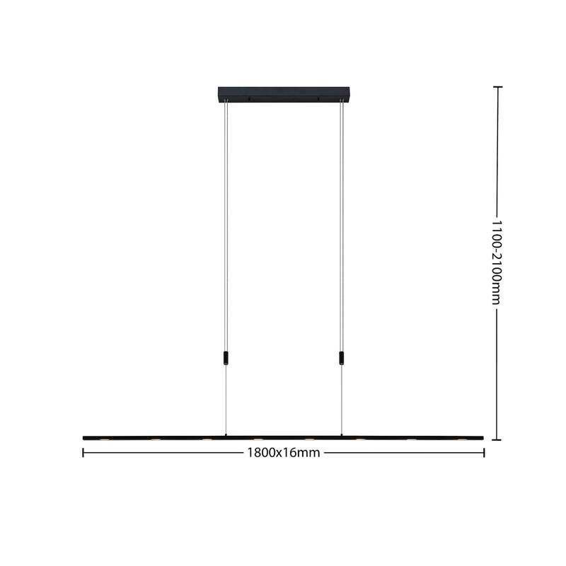 Lucande Stakato LED-Hängeleuchte Deckenlampe Pendelleuchte Hängelampe 8 flammig - 4251911718966