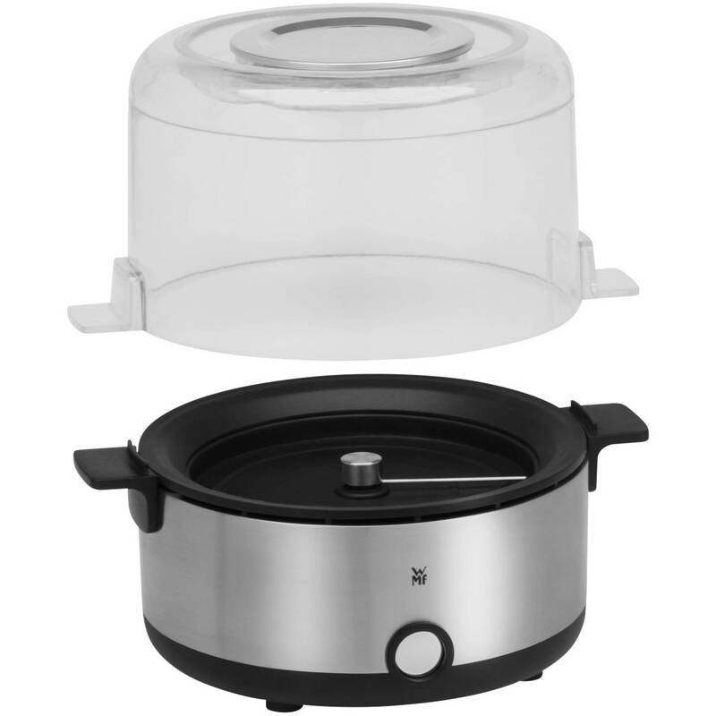 WMF Popcorn-Maker Küchenminis Edelstahl 250W 2,2l fettarm für Filmabende zuhause - 4211129140461